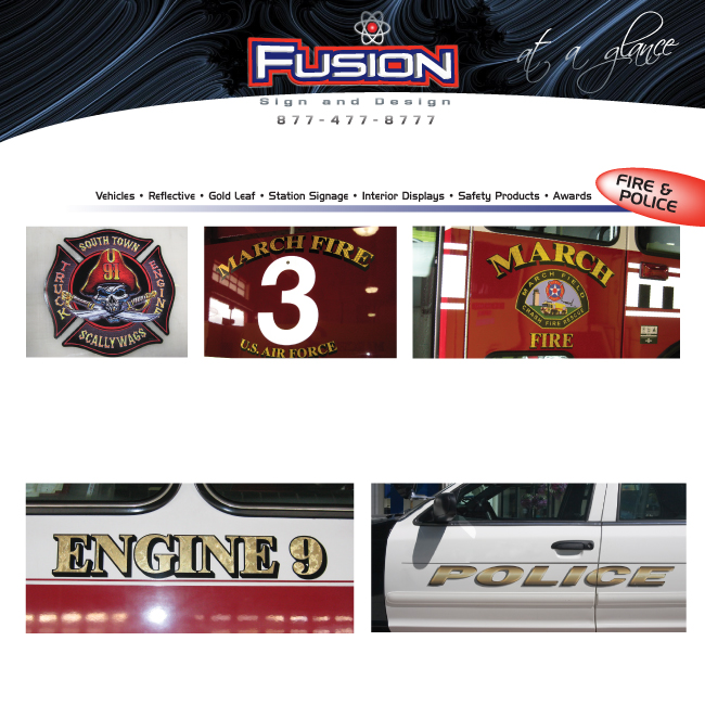 Fusion Sign Fire and Police
